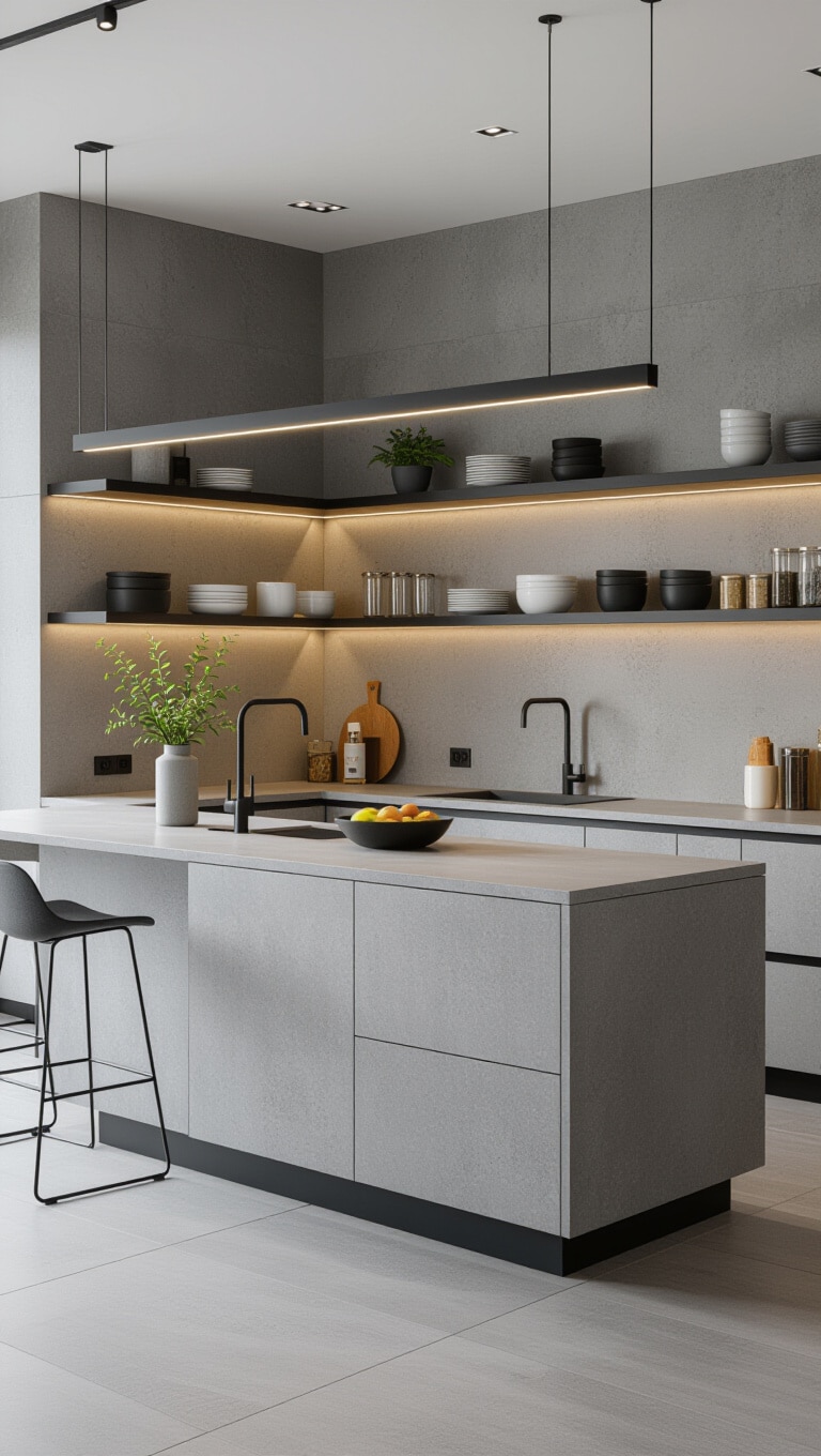 Urban Chic Concrete Corner Counter