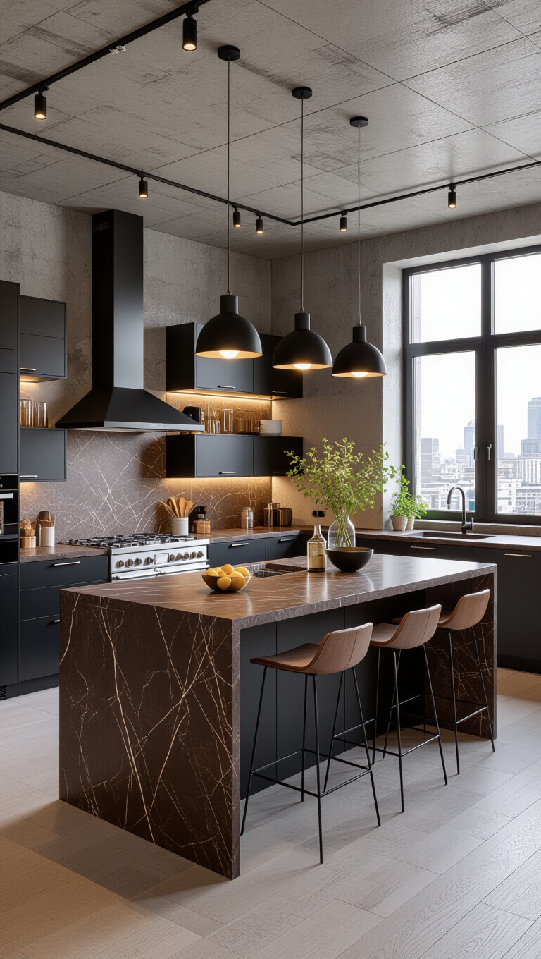 Urban Loft Baltic Brown Granite Kitchen