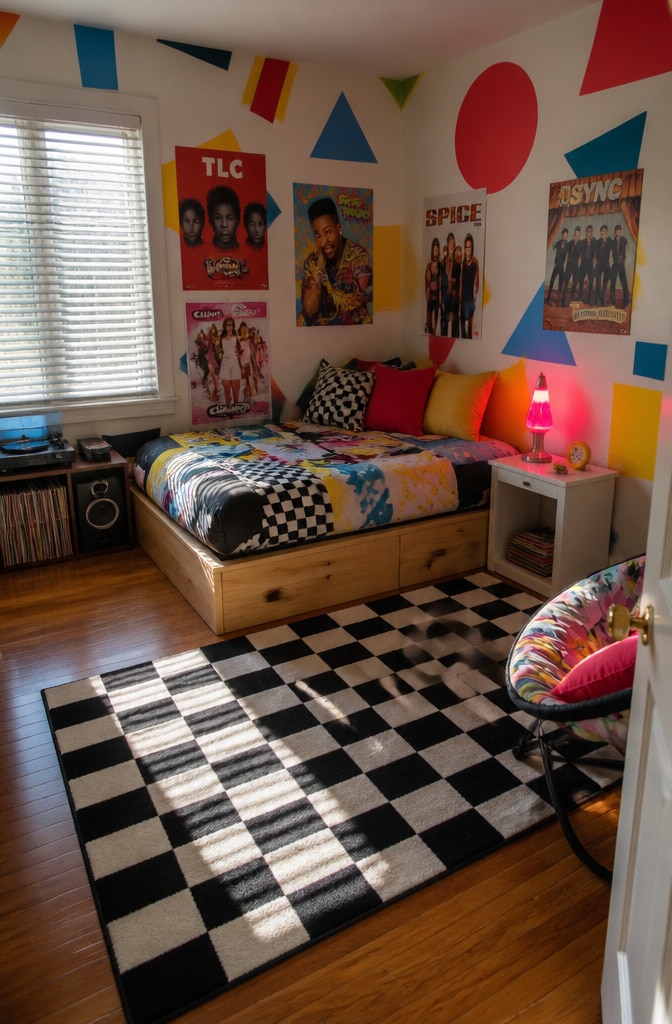 Vintage 90s Retro Pop Bedroom