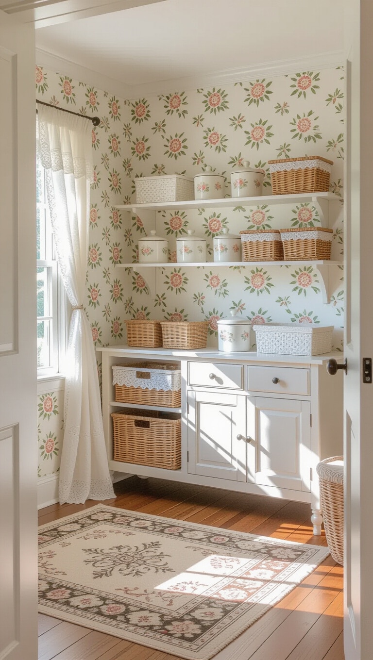 Vintage Cottage Nursery Organization