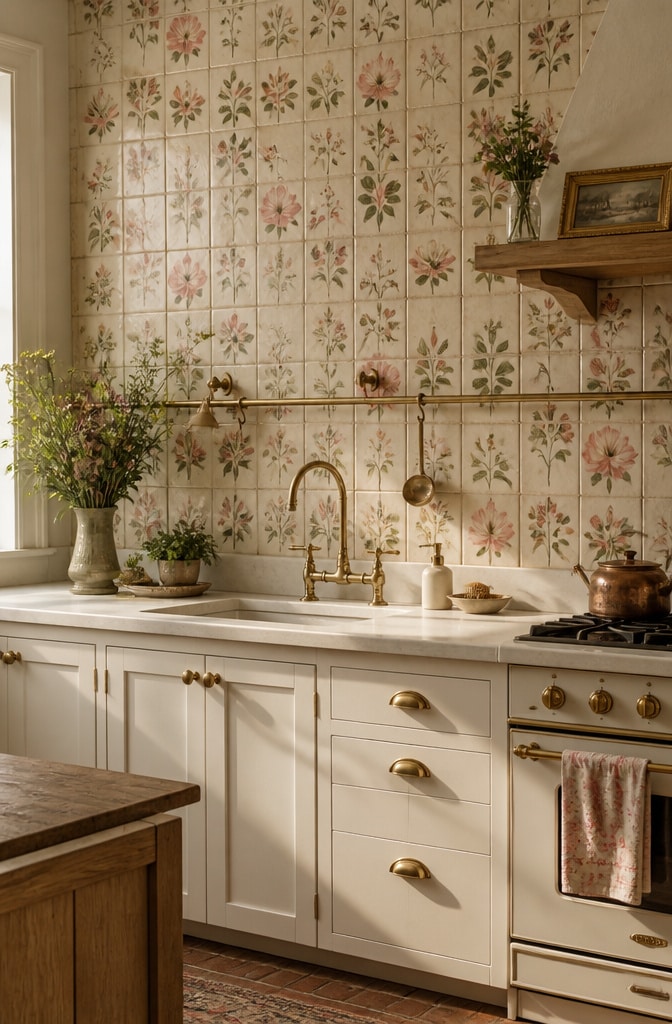 Vintage Floral Patterned Tiles
