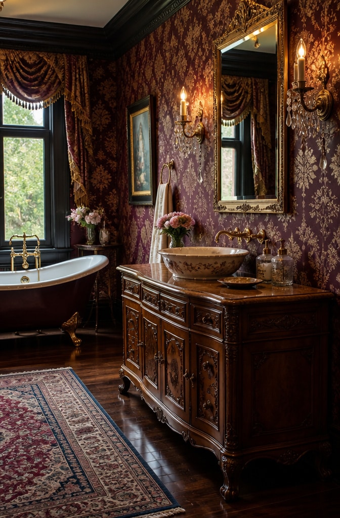 Vintage Victorian Vessel Sink Bathroom