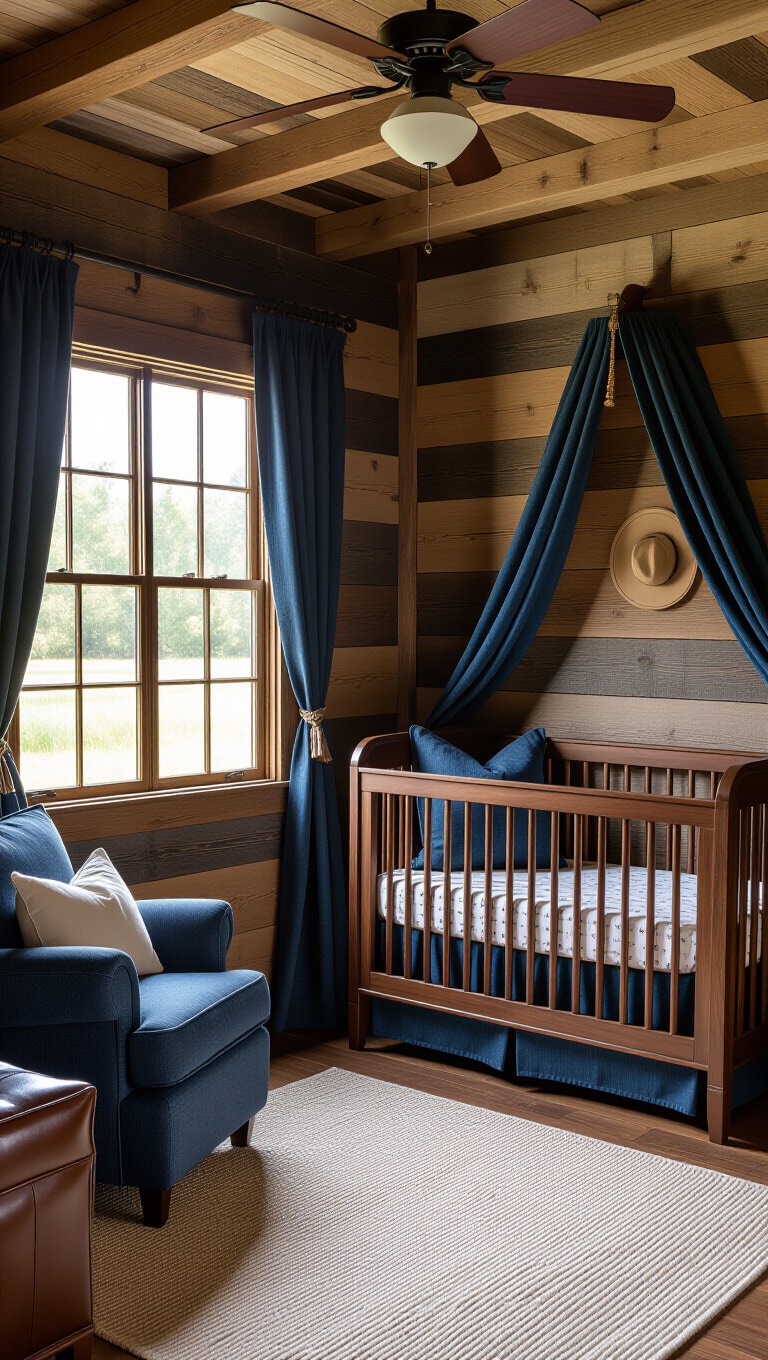 Western Cowboy Nursery with Denim Accents
