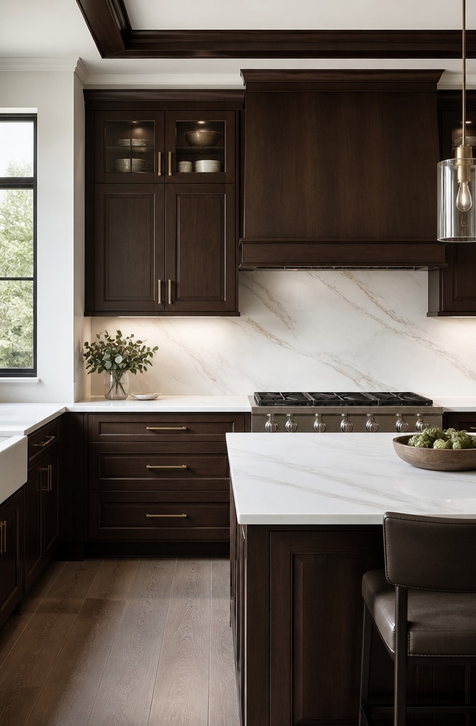 White Marble Slab Backsplash