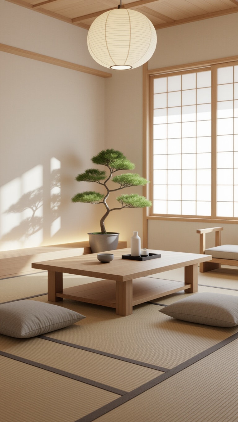 Zen Brown Rug Living Room