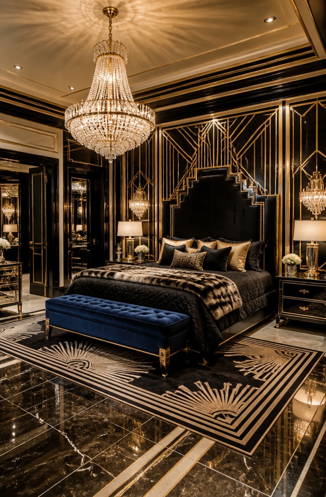 Art Deco Glam Bedroom Suite