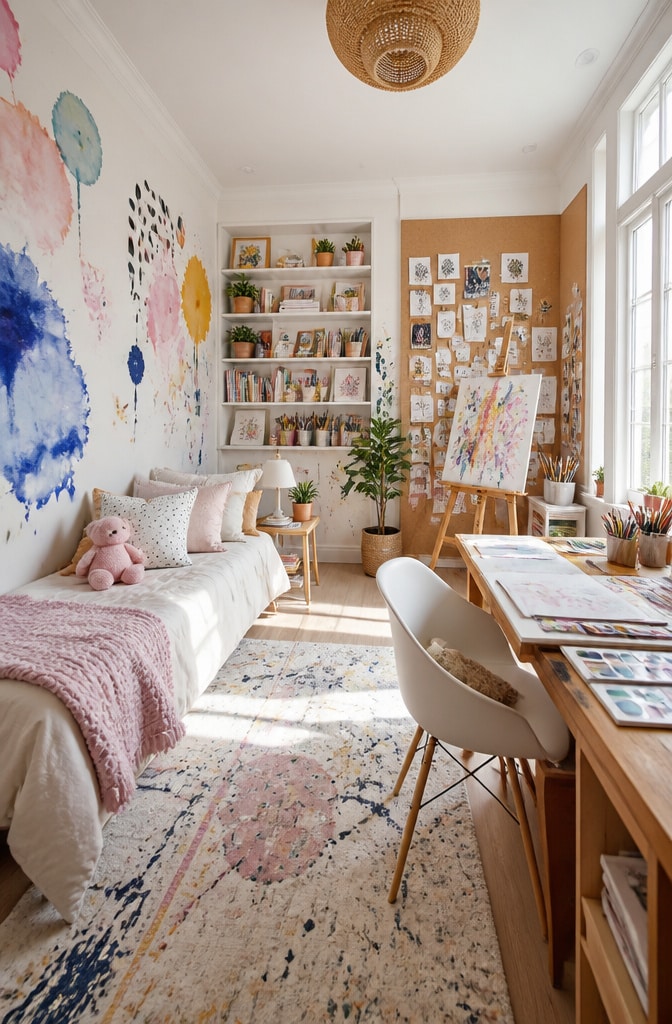Art Studio Inspired Creative Bedroom