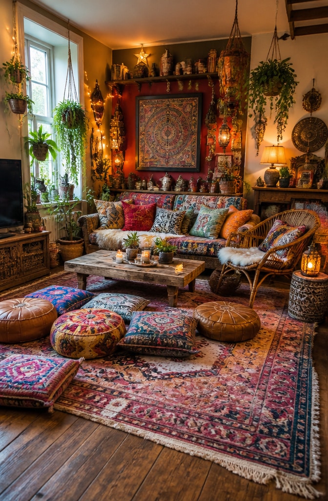 Bohemian Eclectic Living Room
