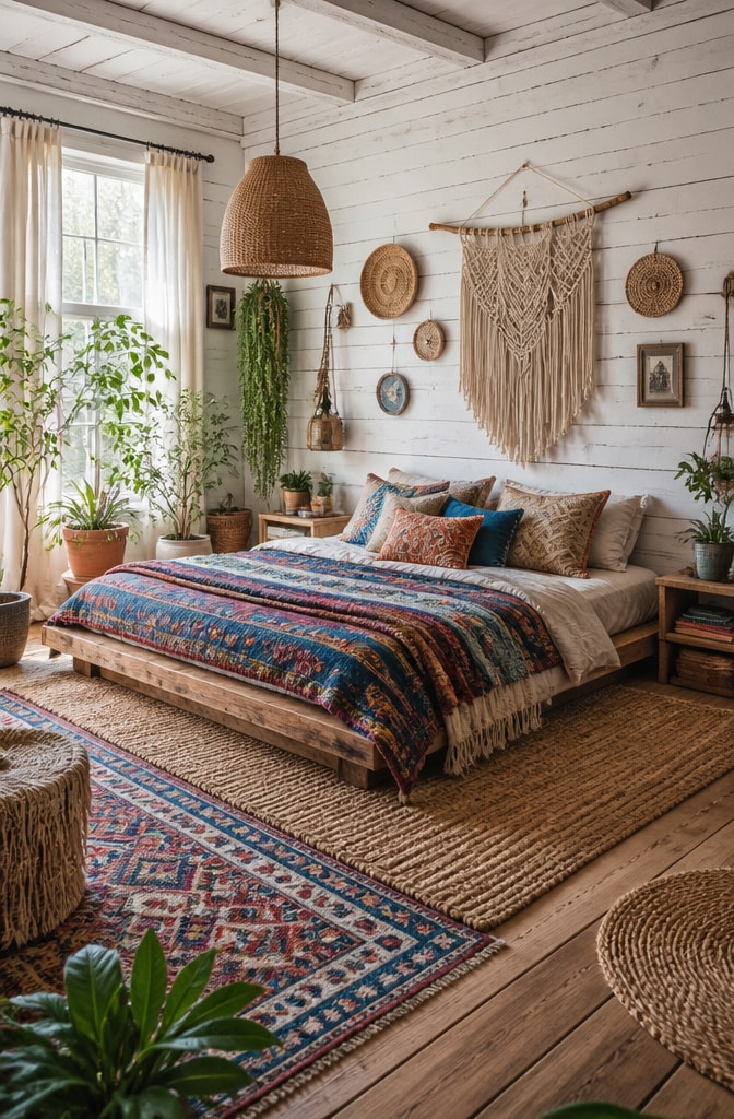 Bohemian Farmhouse Bedroom