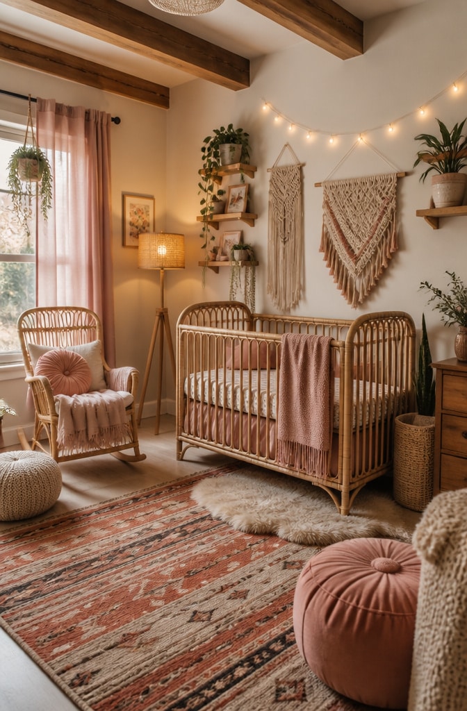 Boho Chic Baby Girl Bedroom