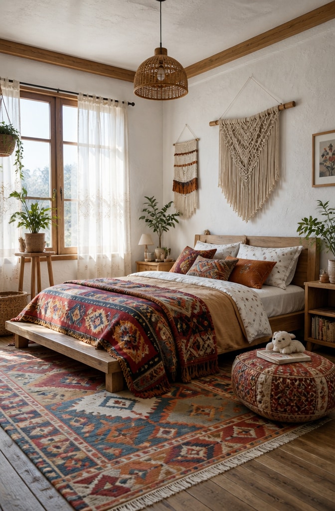 Boho Farmhouse Kids Bedroom Oasis