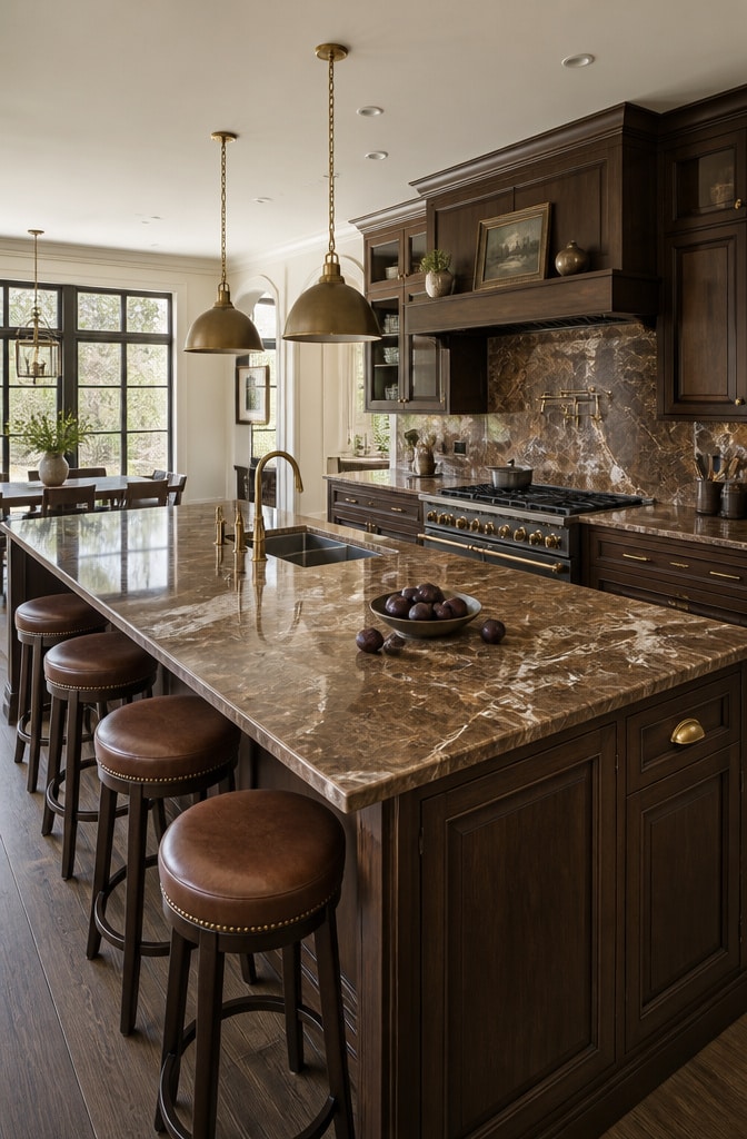 11 Stunning Brown Marble Countertops That Will Transform Your Kitchen Design