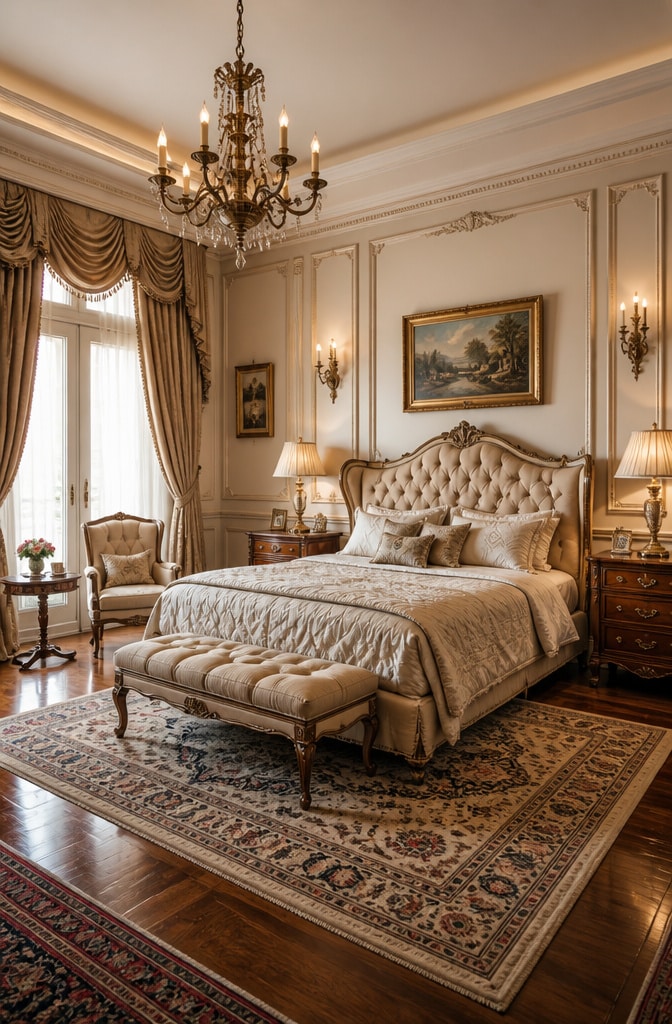 Classic Elegant Beige Bedroom