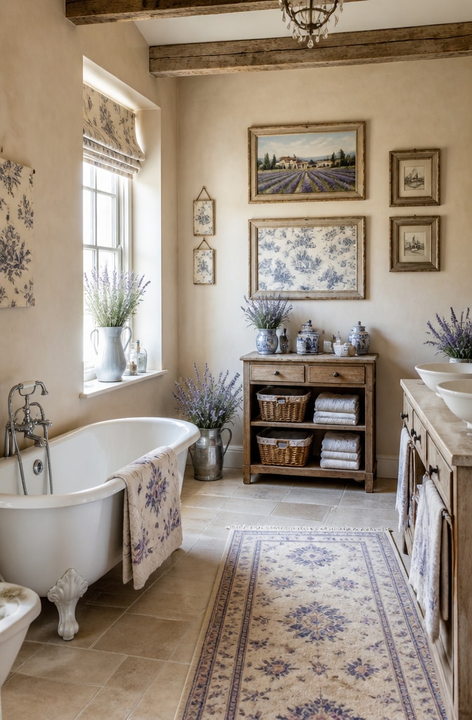 Classic French Country Bathroom Prints
