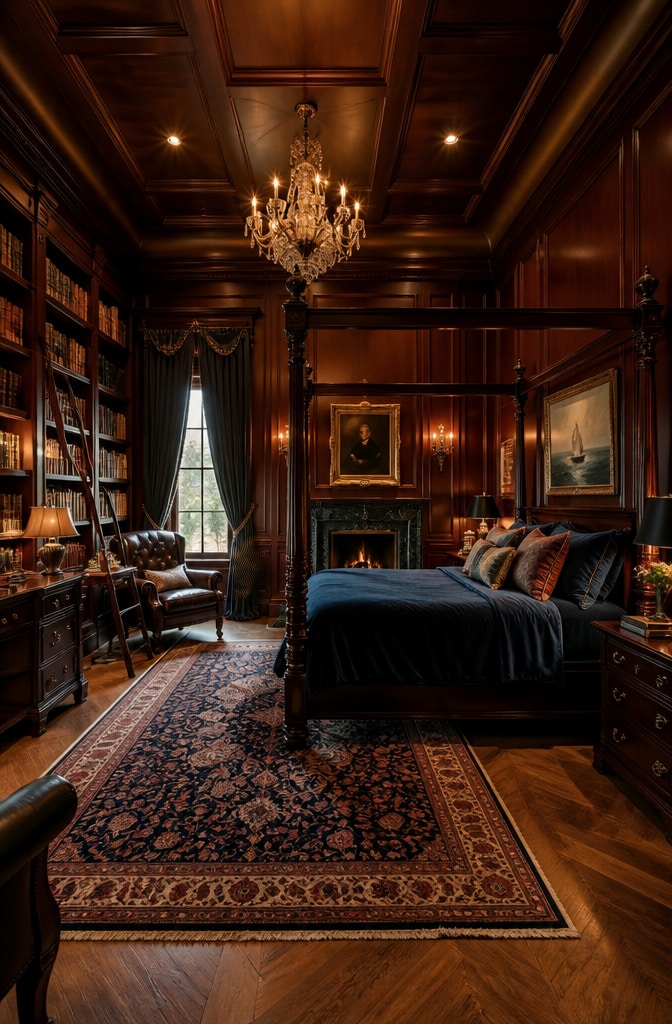 Classic Gentleman’s Study Bedroom
