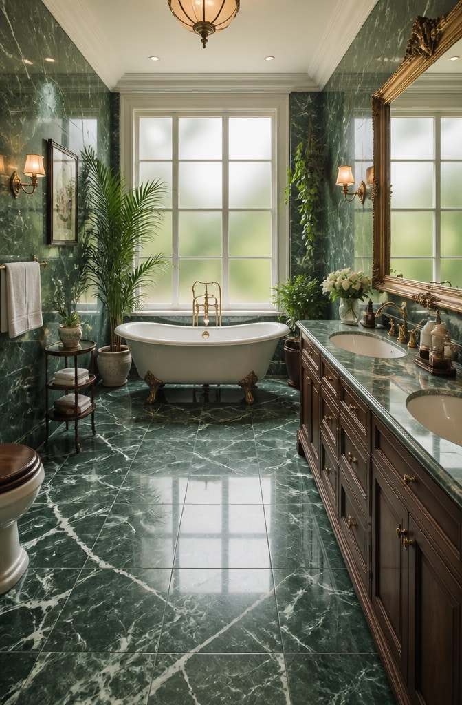 11 Stunning Green Marble Bathroom Ideas for a Luxurious Makeover