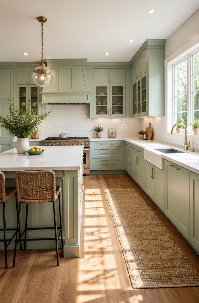 14 Stunning Mint Green Kitchen Cabinet Ideas to Refresh Your Space