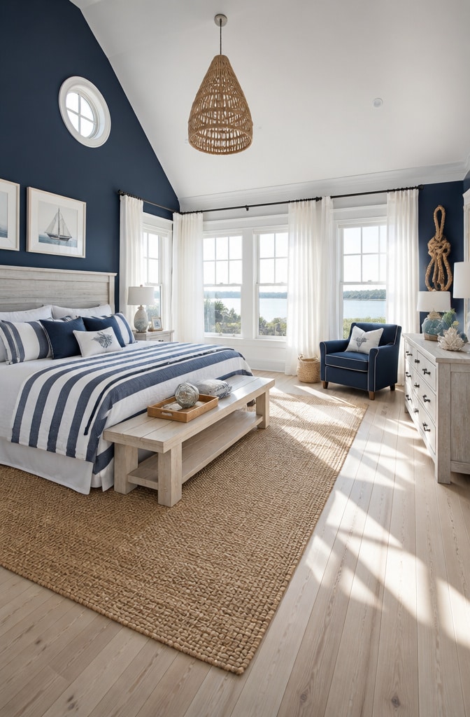 13 Stunning Navy and White Bedroom Ideas for a Chic Coastal Retreat