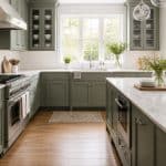 14 Stunning Pewter Green Kitchen Cabinet Ideas to Transform Your Space
