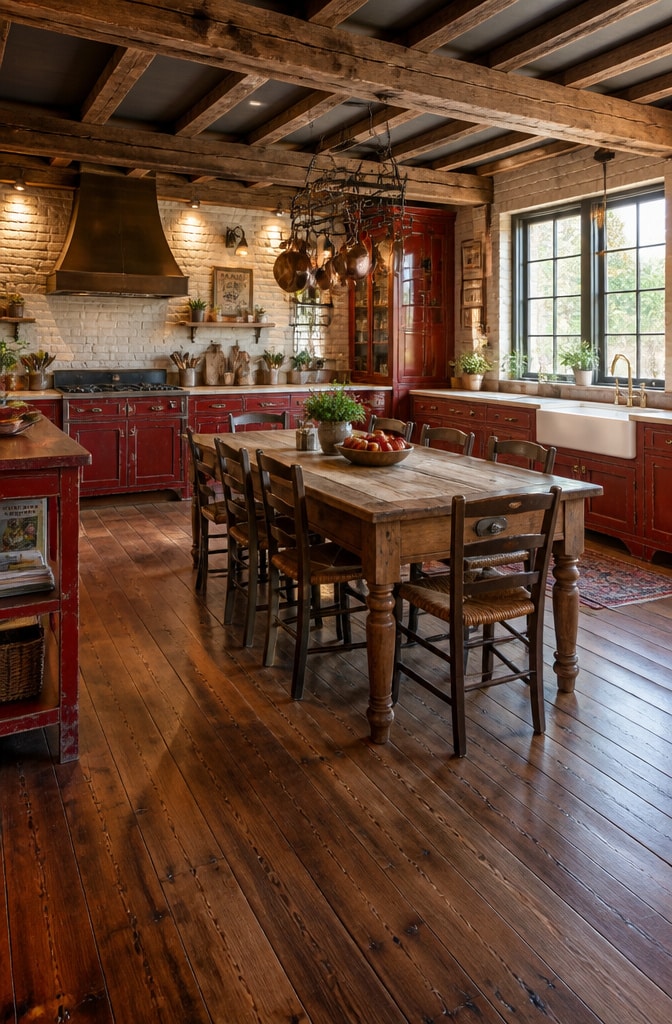 11 Stunning Red Farmhouse Kitchen Ideas to Transform Your Culinary Space