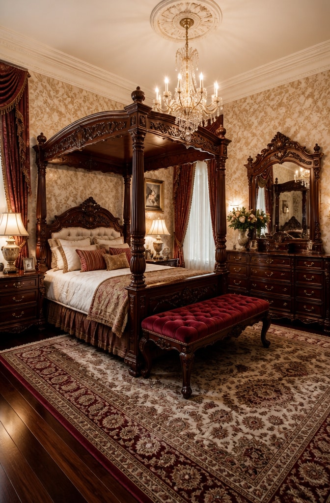 Classic Victorian Bedroom Furniture Set