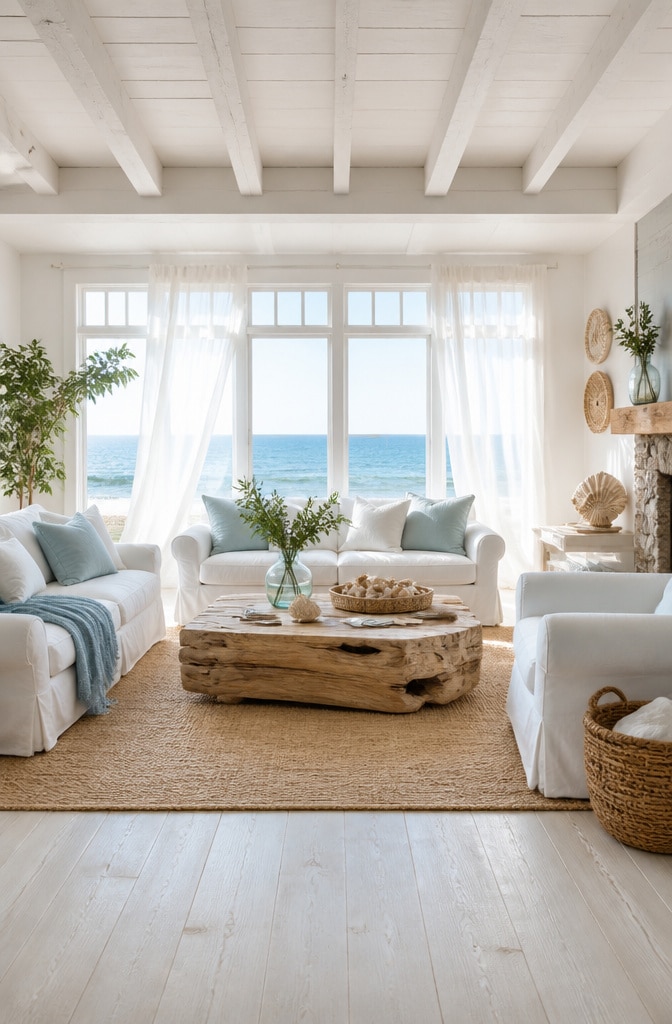 Coastal Beach Living Room