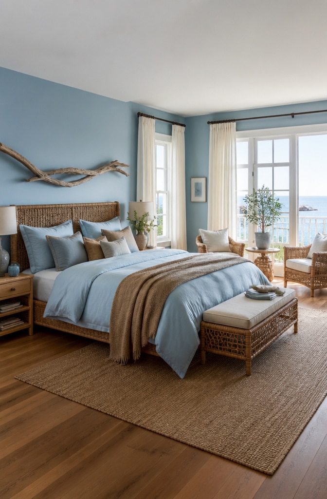 Coastal Blue and Brown Retreat