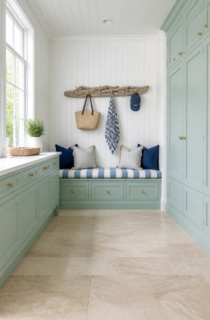Coastal Breeze Garage Mudroom