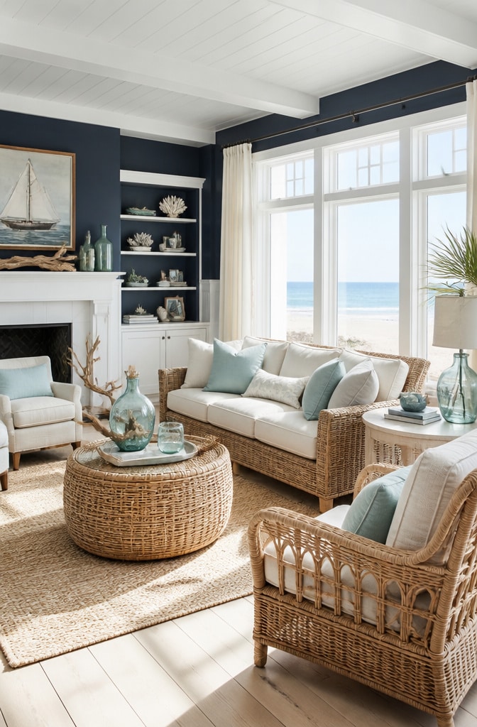Coastal Inspired Hague Blue Retreat