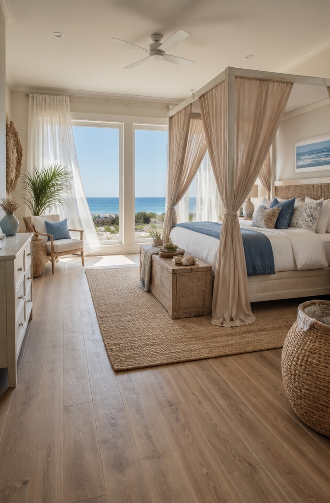 Coastal Light Brown Bedroom Escape