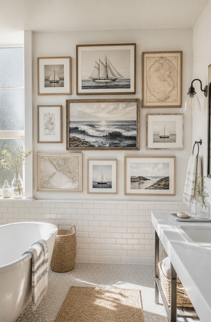 Coastal Nautical Bathroom Gallery