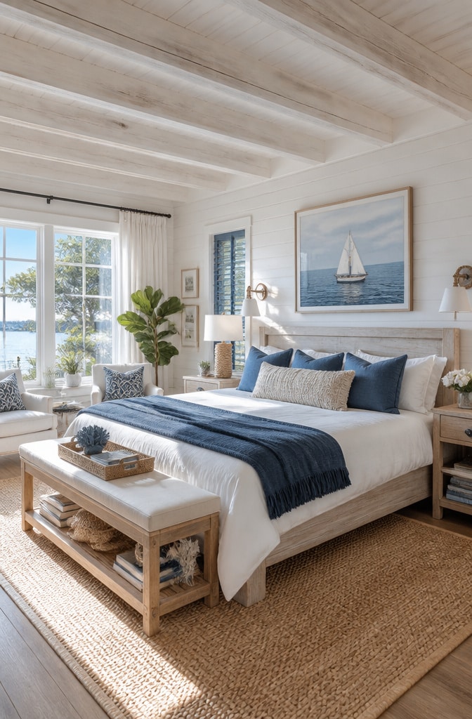 Coastal Nautical Inspired Bedroom