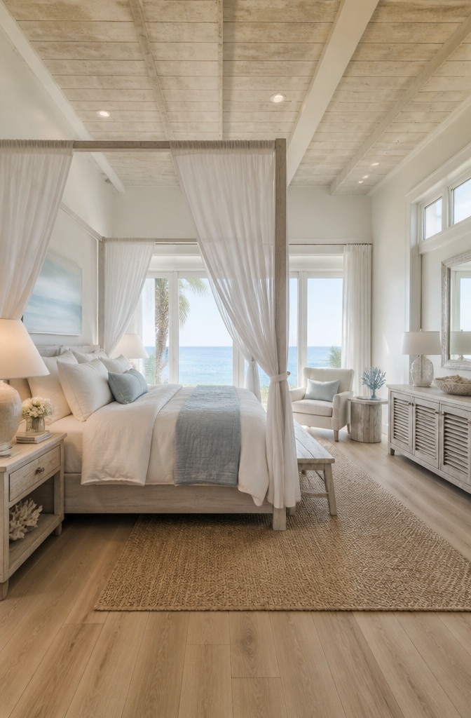 Coastal Off White Beach Bedroom