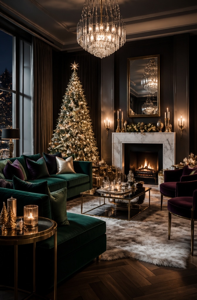 Contemporary Glam Christmas Lounge