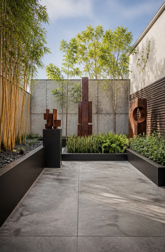 Contemporary Sculptural Garden Space