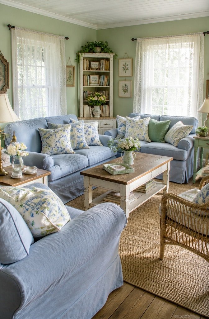 Cozy Cottage Blue-Green Nook