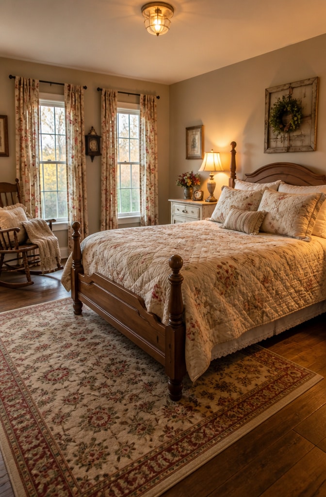 Cozy Country Farmhouse Bedroom