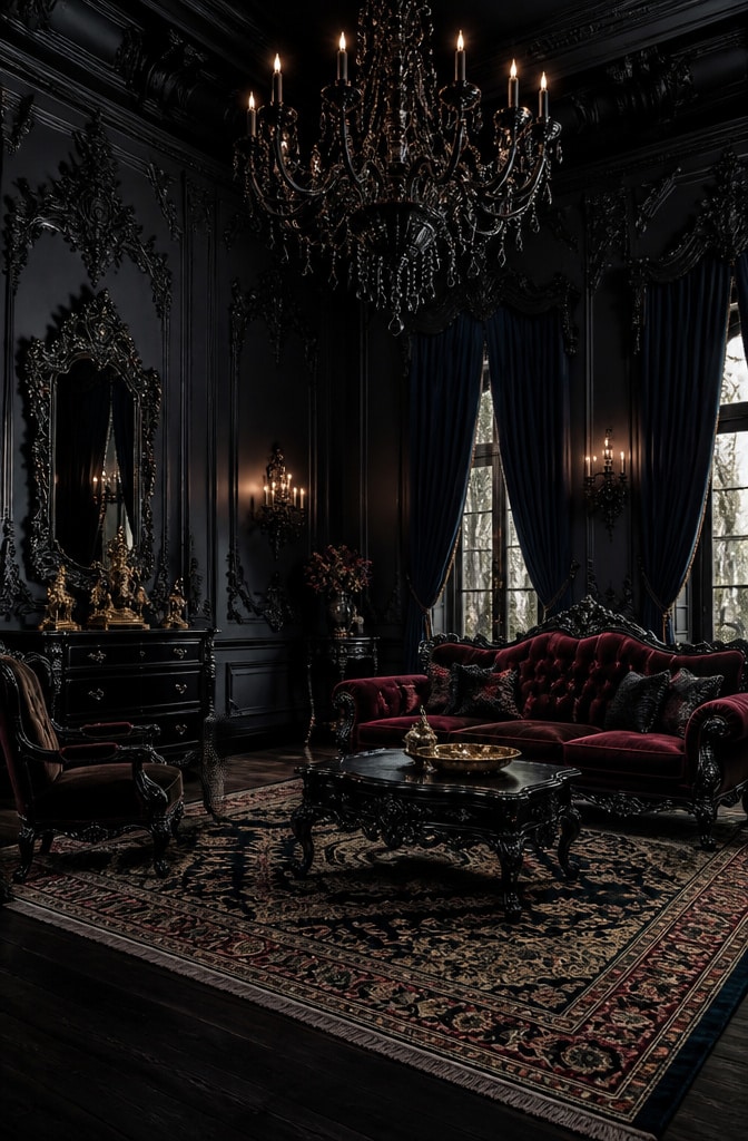 Dark Gothic Rococo Chamber