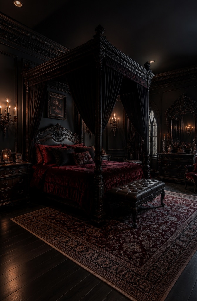 Dark Moody Gothic Bedroom