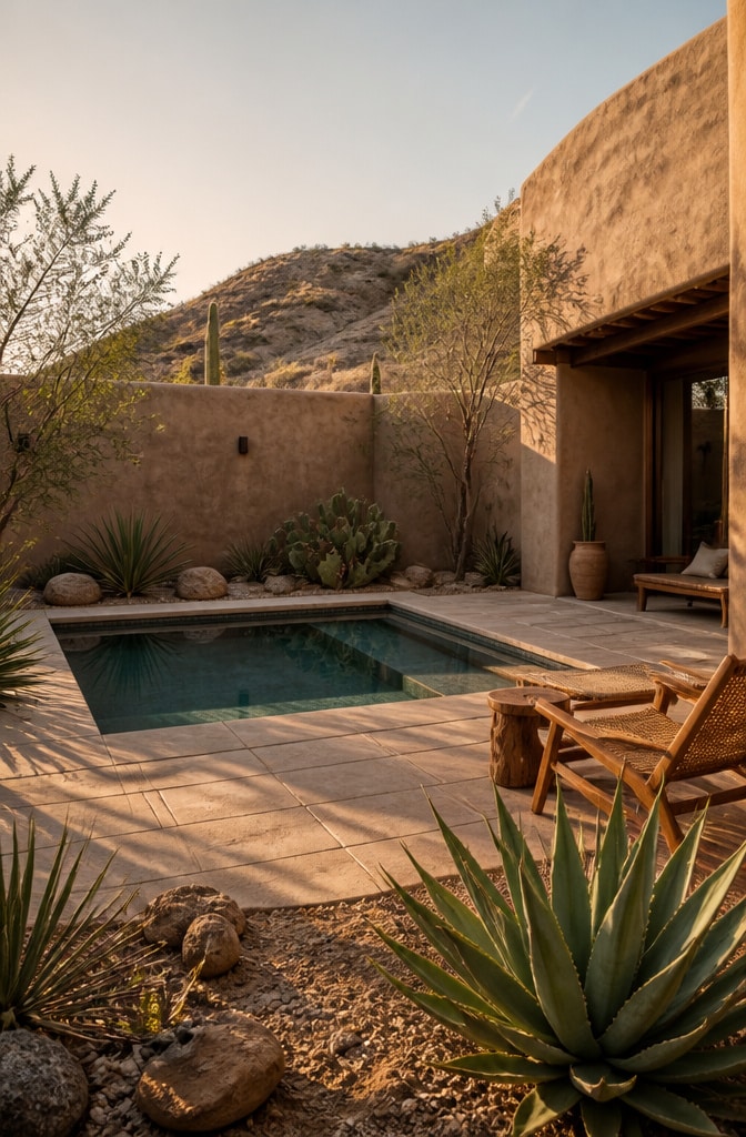 Desert Modern Courtyard Plunge Pool