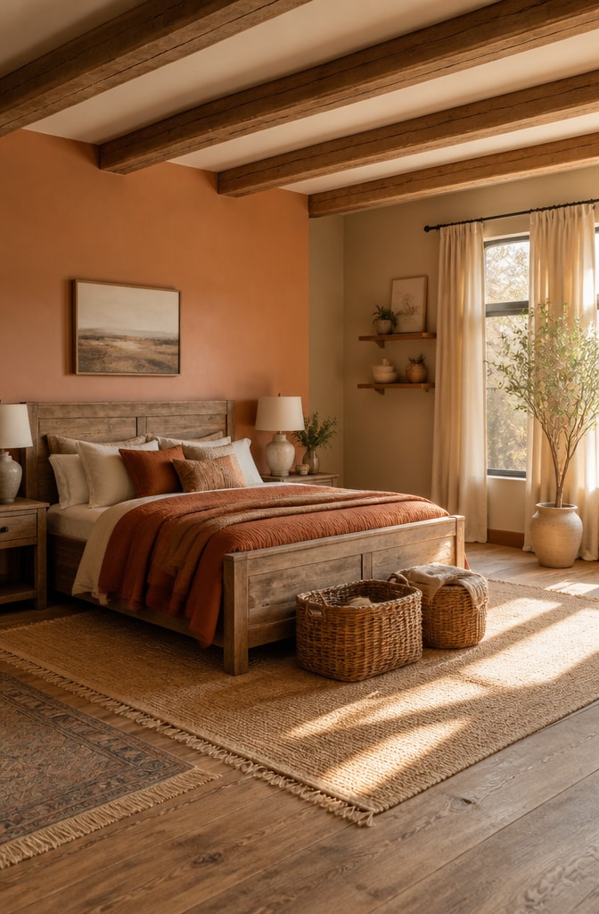 Earth-Toned Modern Farmhouse Bedroom