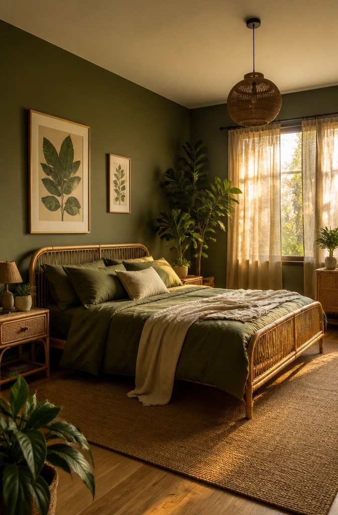 Earthy Olive Green Hideaway