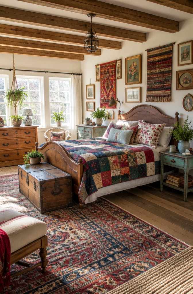 Eclectic Farmhouse Bedroom