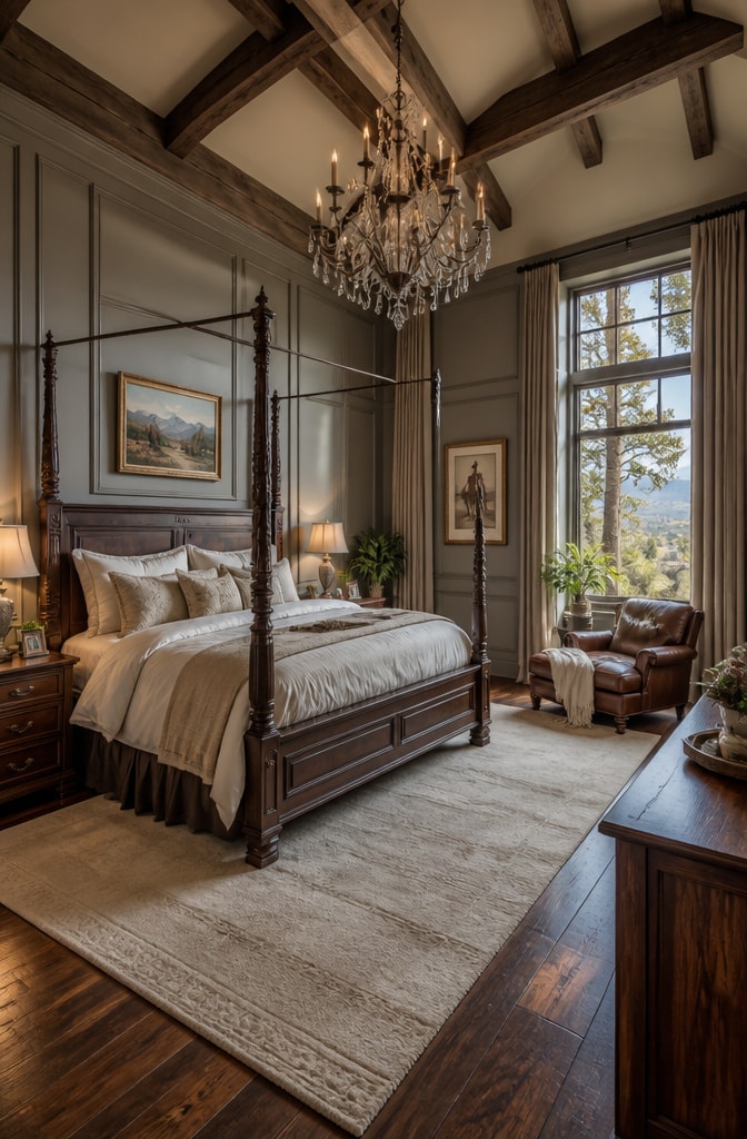 Elegant Western Farmhouse Bedroom