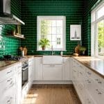 14 Inspiring Green Kitchen Tile Ideas to Transform Your Culinary Space