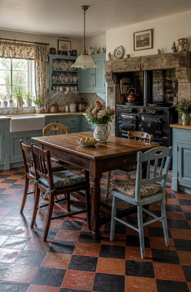 English Cottage Vintage Kitchen