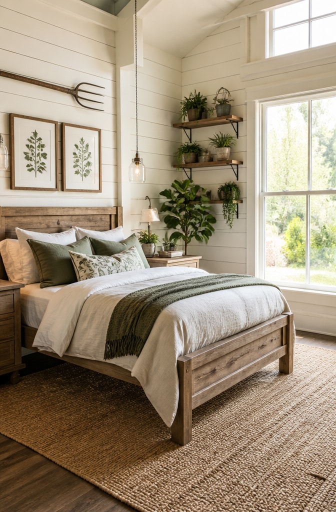 Farmhouse Farm-To-Table Inspired Bedroom