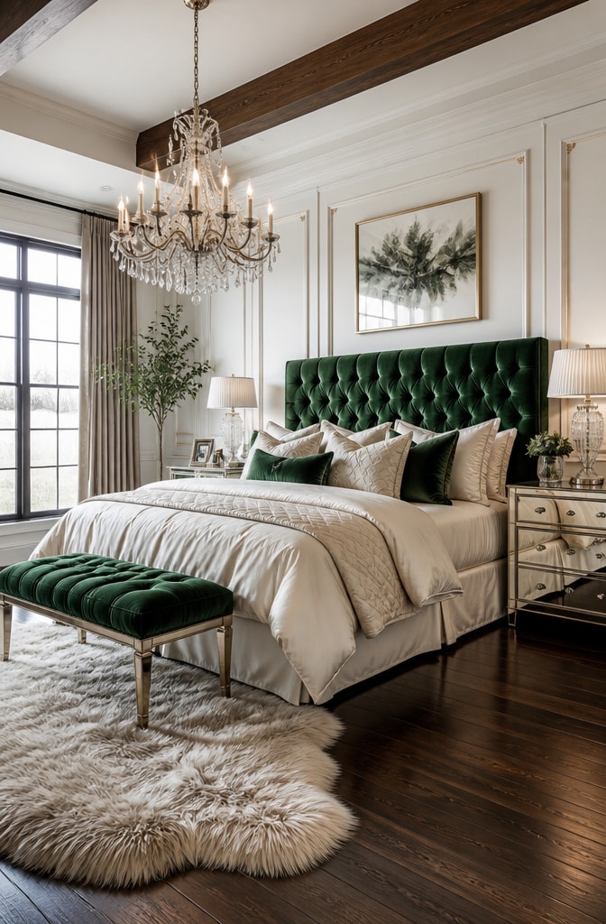 Farmhouse Glam Modern Bedroom