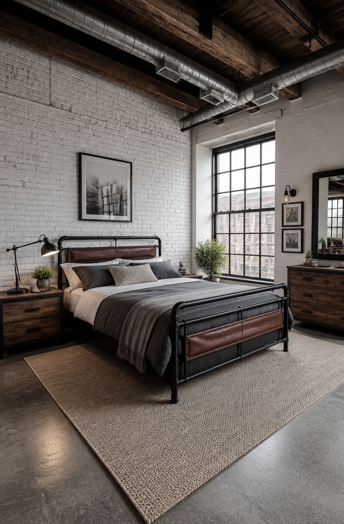 Industrial Farmhouse Bedroom
