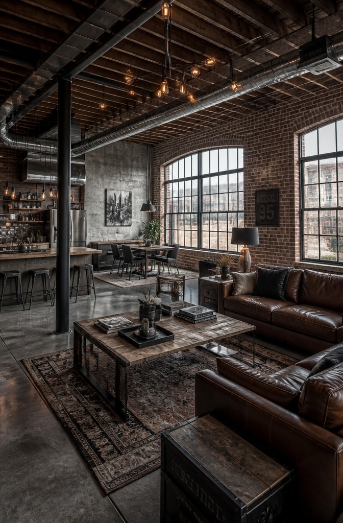 Industrial Loft Living Room